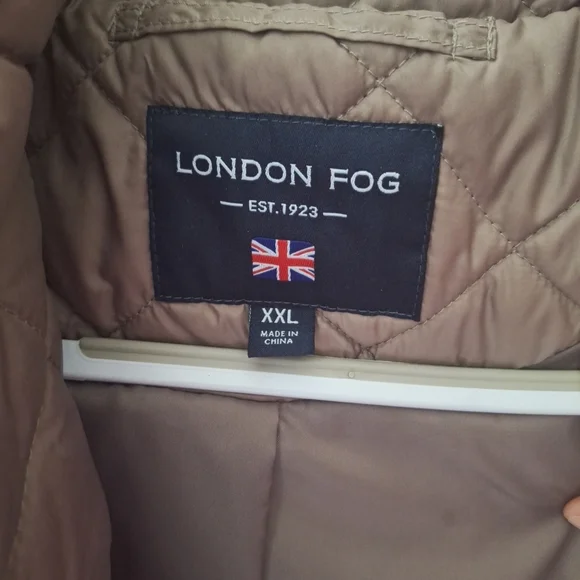 London Fog Women's Taupe Quilted Puffer Coat - Picture 4 of 13